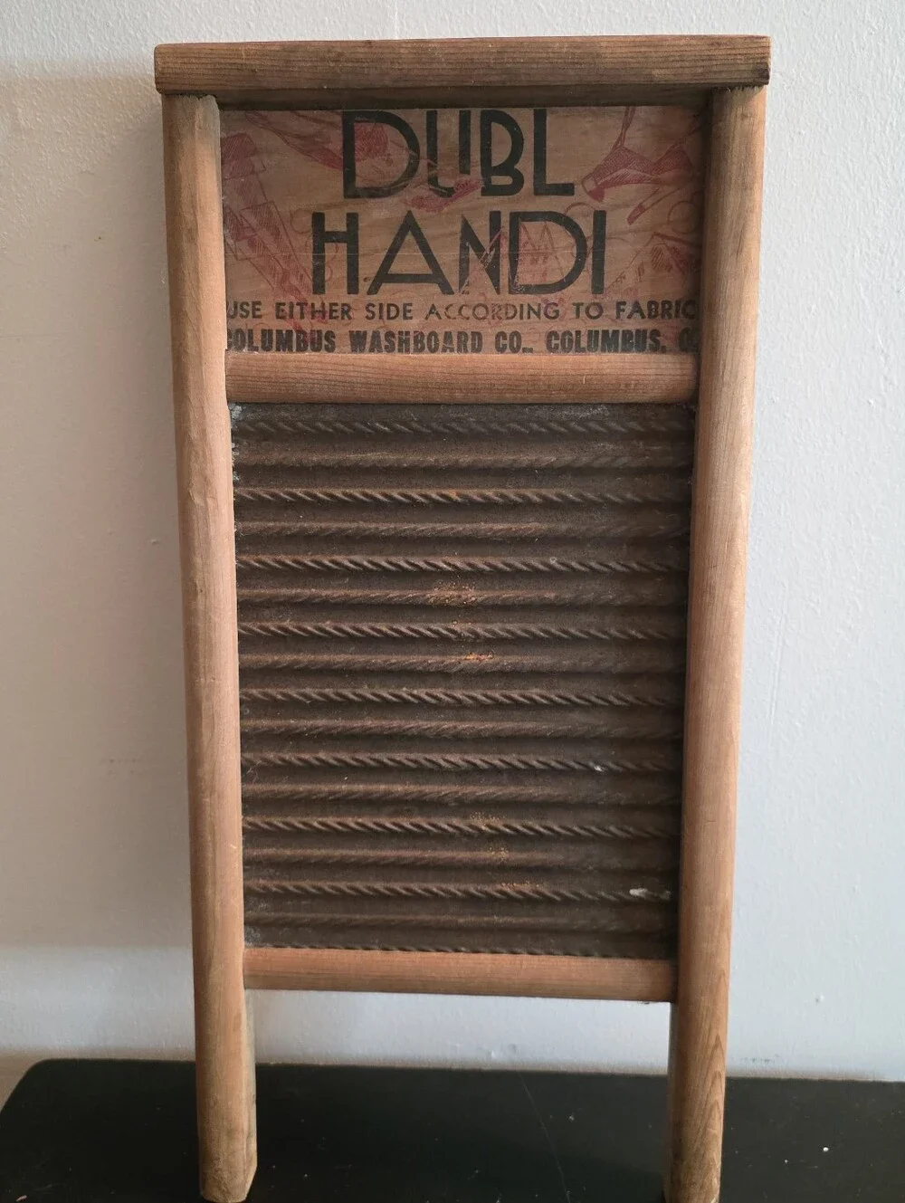Vintage Dubl hand washboard
